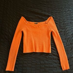 super cute bright orange top